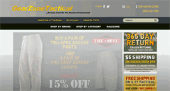 Desktop Screenshot of gearzonetactical.com