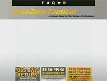 Tablet Screenshot of gearzonetactical.com